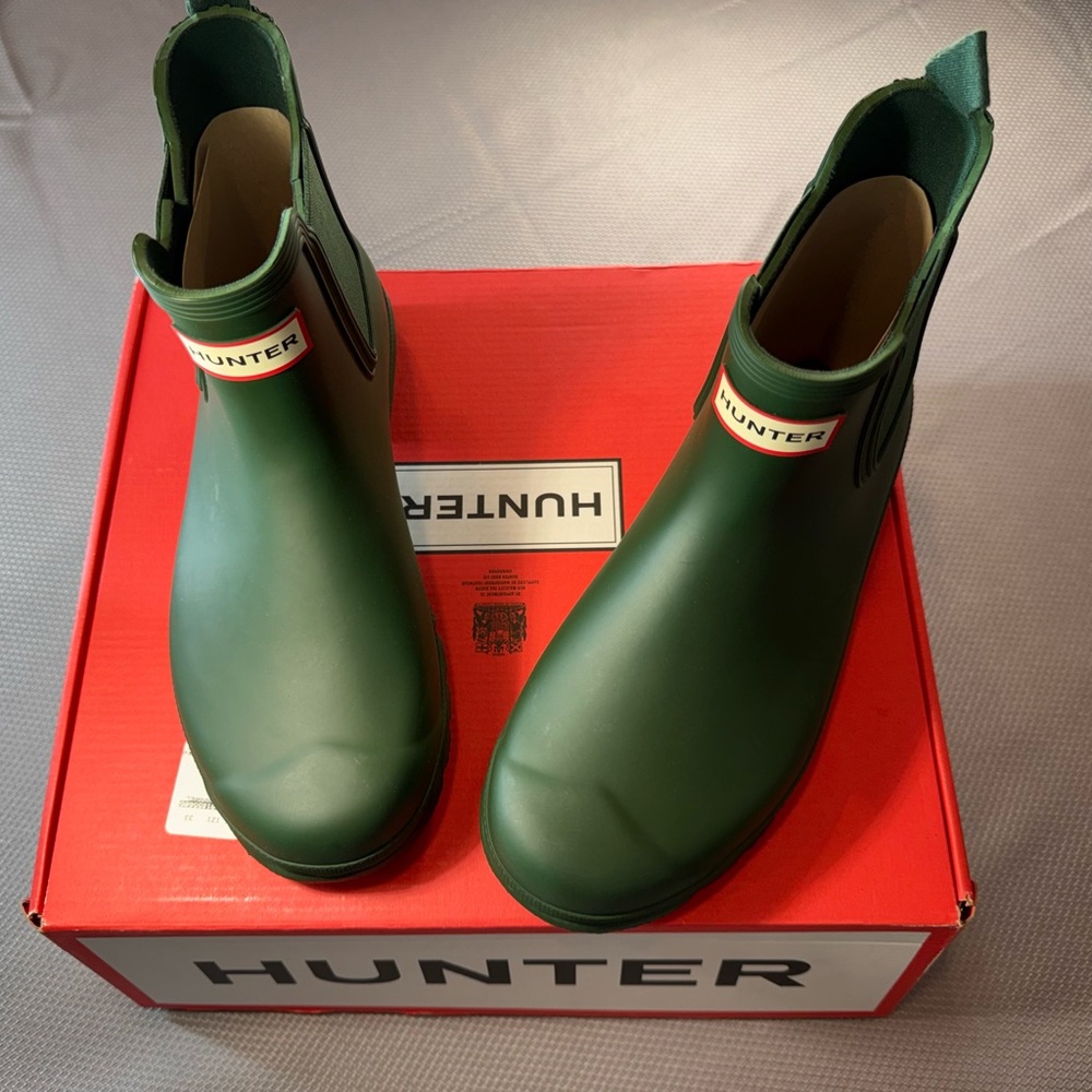 Hunter Women’s Original Chelsea Rain Boots – Hunter Green – Size 9 – NIB - Picture 3 of 7